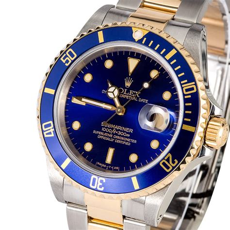 blue face Rolex submariner